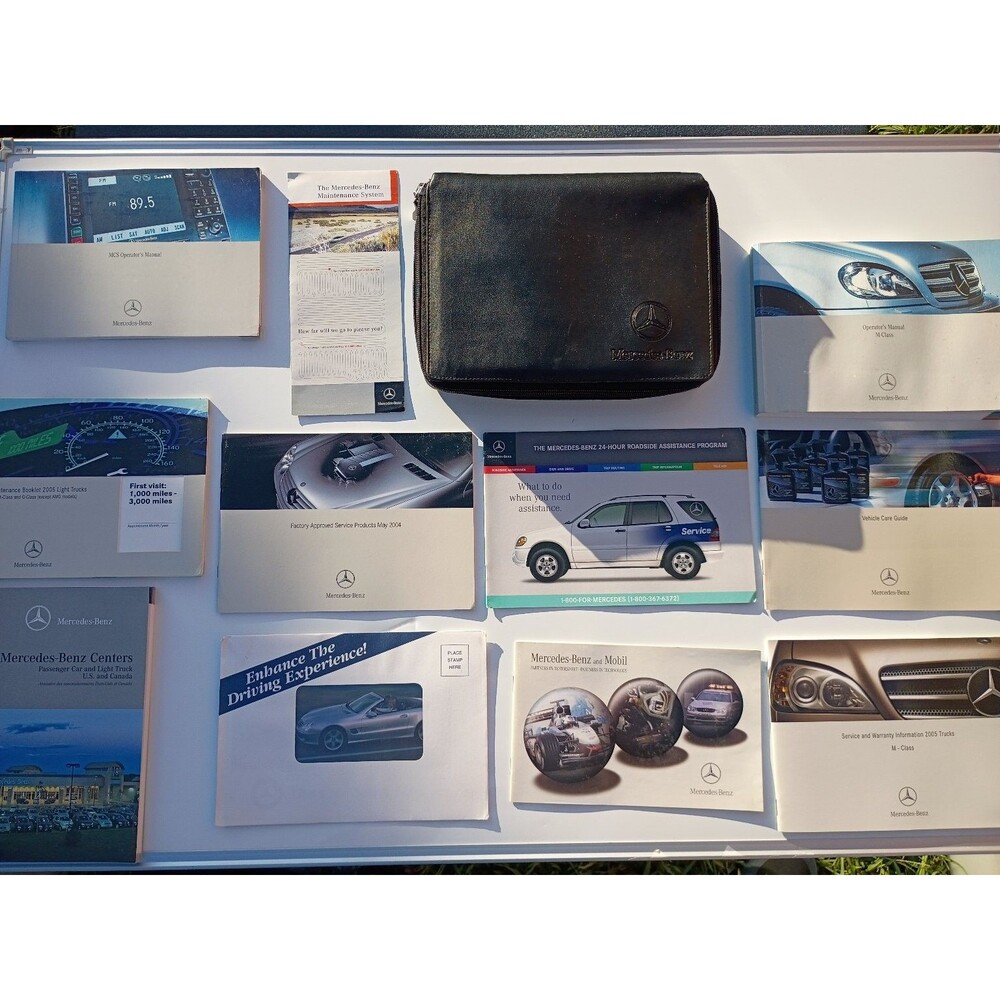 2005 Mercedes-Benz M-Class W163 Owner's Manual Set with Case & Booklets OEM
